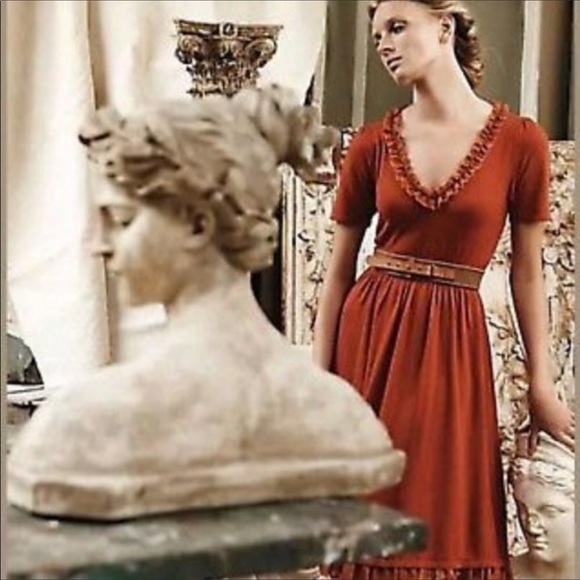 Anthropologie Dresses & Skirts - Anthropologie Burnt Orange Dress Size Small